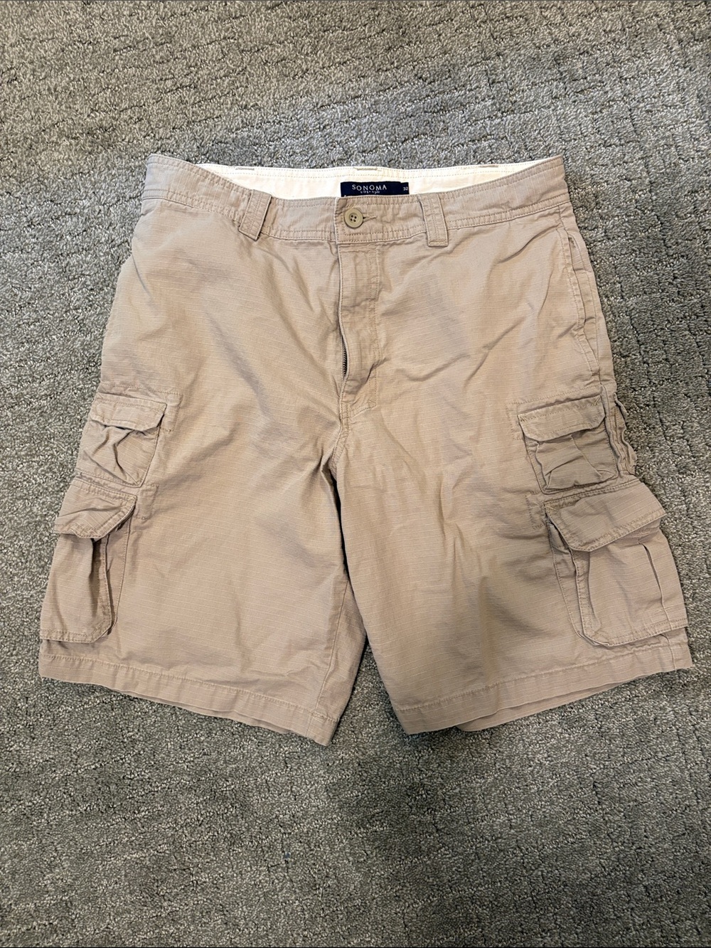 Sonoma Men's Light Tan Cargo Shorts